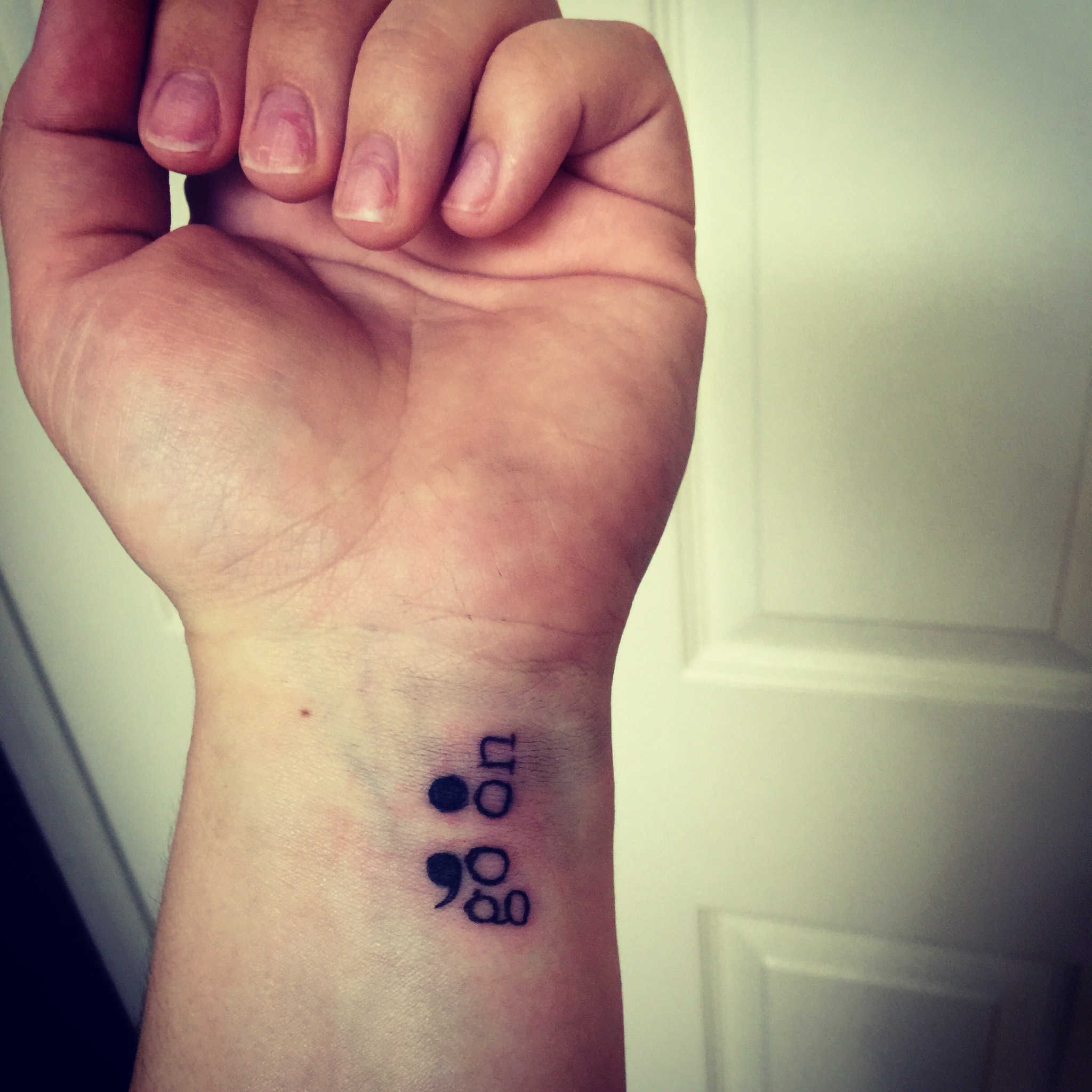 Semicolon - Tattoo Meanings #semicolon #semicolontattoo #tattoo #tatto... | semicolon  tattoos | TikTok